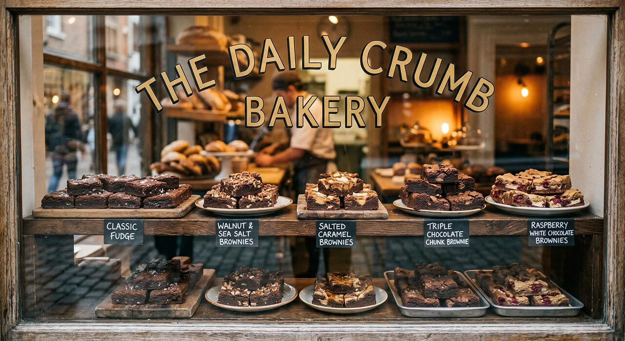 Verschillende brownie smaken